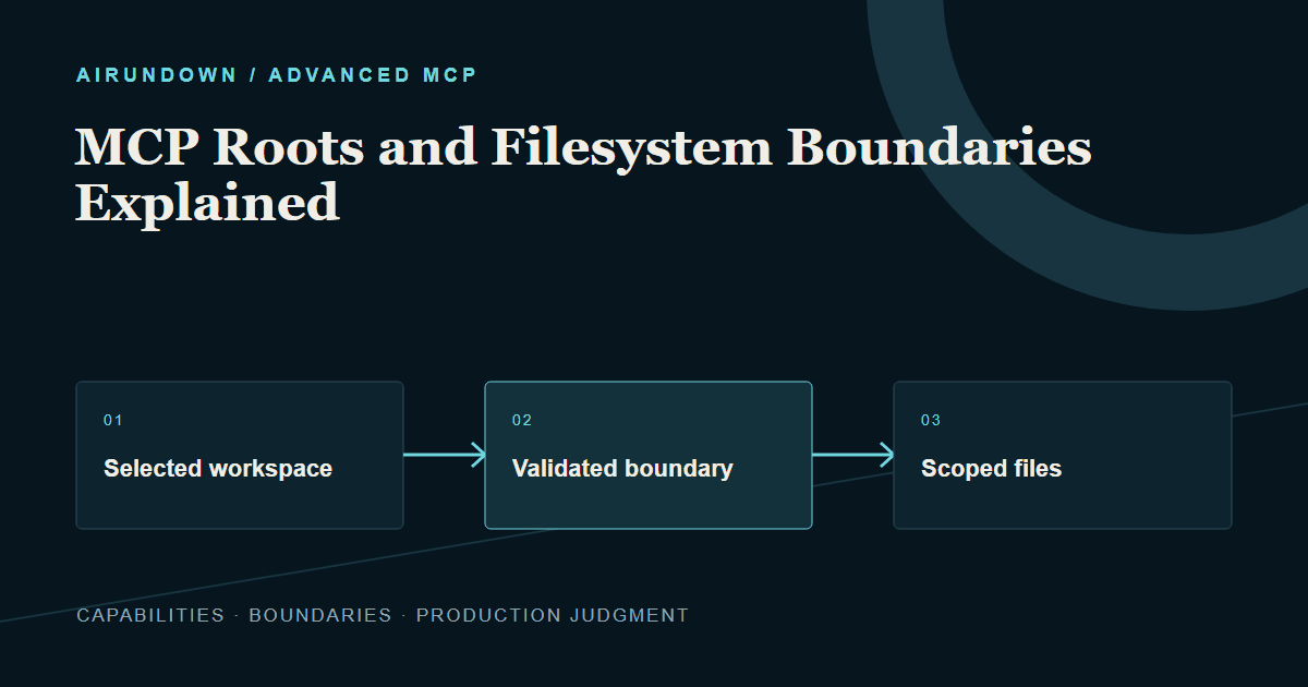 MCP Roots and Filesystem Boundaries Explained